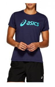 ASICS - T-shirt damski Silver Top peacoat/ice mint