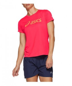 ASICS - T-shirt damski Silver Top laser pink/sun coral